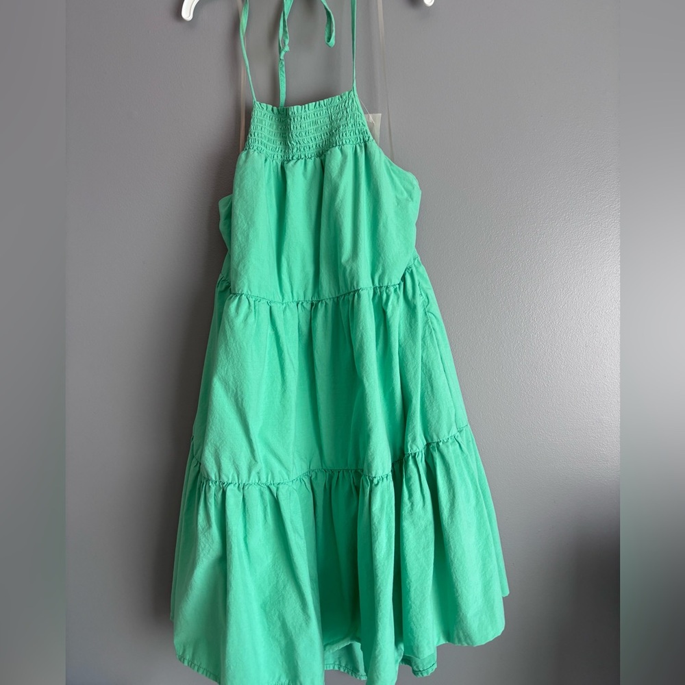 American Eagle Outfitters Mint Green Tiered Maxi Sundress